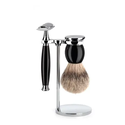 Mühle SOPHIST Set Black Resin borotválkozási készlet