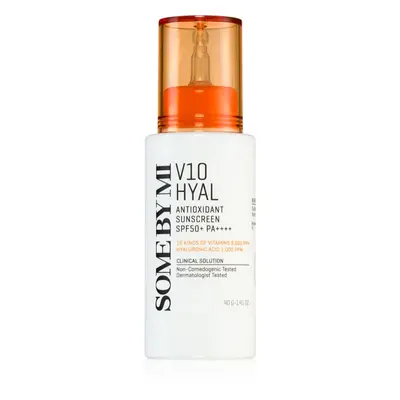 Some By Mi V10 Hyal Antioxidant Sunscreen intenzív nyugtató és védő krém SPF 50+ 40 ml