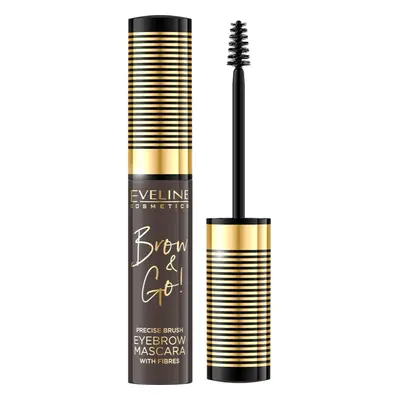 Eveline Cosmetics Brow & Go! szemöldök és szempillaspirál árnyalat 02 Dark 6 ml