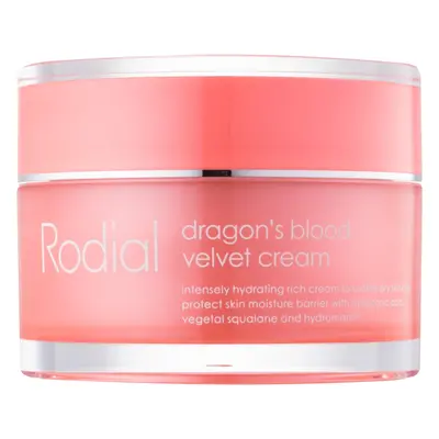 Rodial Dragon's Blood Velvet Cream arckrém hialuronsavval száraz bőrre 50 ml