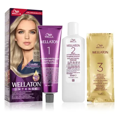 Wella Wellaton Intense tartós hajfesték Argán olajjal árnyalat 10/81 Ultra Light Ash Blond 1 db