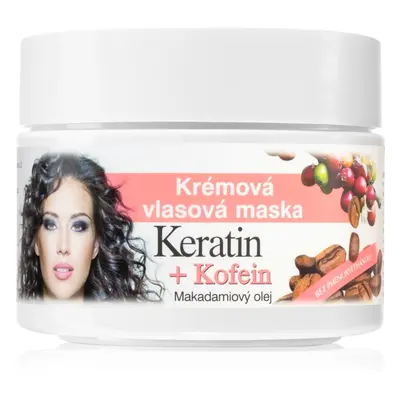 Bione Cosmetics Keratin + Kofein krémes maszk hajra 260 ml