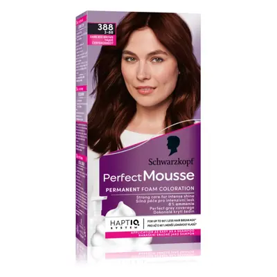 Schwarzkopf Perfect Mousse tartós hajfesték árnyalat 388 Dark red brown