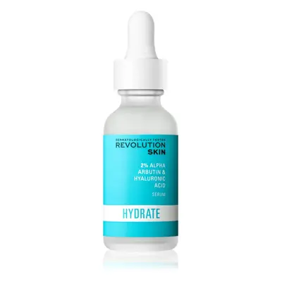 Revolution Skincare Hyaluronic Acid & 2% Alpha Arbutin élénkítő hidratáló szérum 30 ml