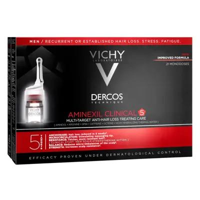 Vichy Dercos Aminexil Clinical 5 célzott ápolás hajhullás ellen uraknak 21 x 6 ml