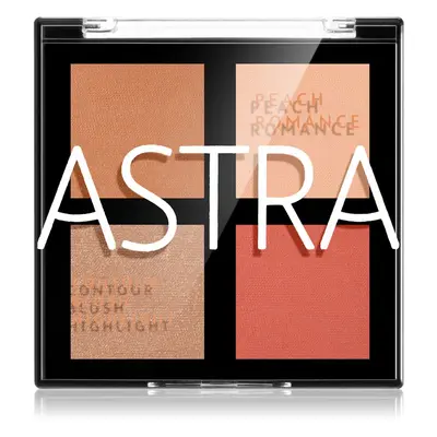 Astra Make-up Romance Palette Púderes highlight és kontúr paletta az arcra árnyalat 01 Peach Rom