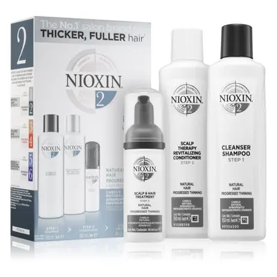 Nioxin System 2 Natural Hair Progressed Thinning ajándékszett (hajhullás ellen) unisex