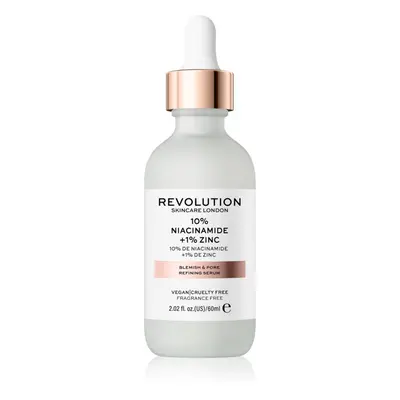 Revolution Skincare Niacinamide 10% + Zinc 1% szérum a kitágult pórusokra 60 ml