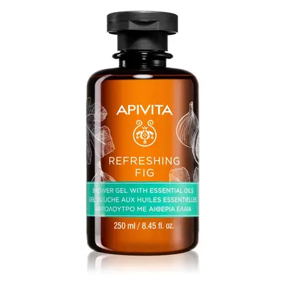 Apivita Refreshing Fig Shower Gel felfrissítő tusfürdő gél esszenciális olajokkal 250 ml