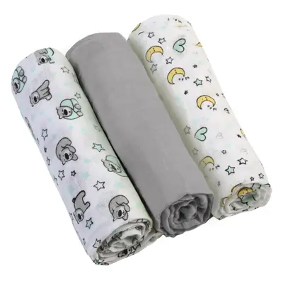 BabyOno Diaper Super Soft mosható pelenkák Grey 70 × 70 cm 3 db