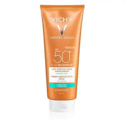 Vichy Capital Soleil védő tej a testre és az arcbőrre SPF 50+ 300 ml