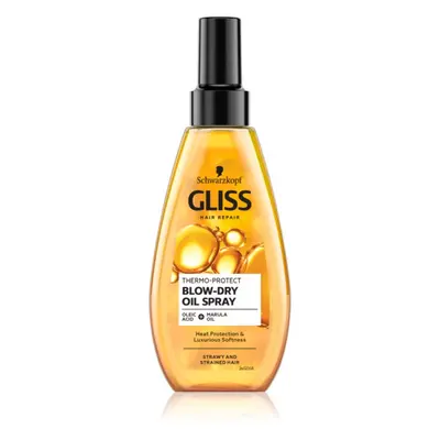 Schwarzkopf Gliss Oil Nutritive védő olaj a hajformázáshoz, melyhez magas hőfokot használunk 150