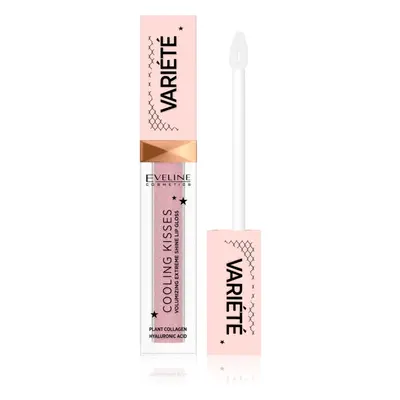 Eveline Cosmetics Variété Cooling Kisses hidratáló ajakfény hűsítő hatással árnyalat 02 Sugar Nu