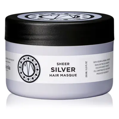 Maria Nila Sheer Silver Masque hidratáló és tápláló maszk szőke hajra 250 ml