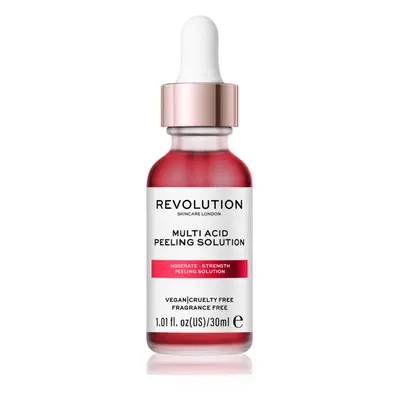 Revolution Skincare AHA + BHA Moderate Multi Acid Peeling Solution gyengéd bőrszérum peeling hat