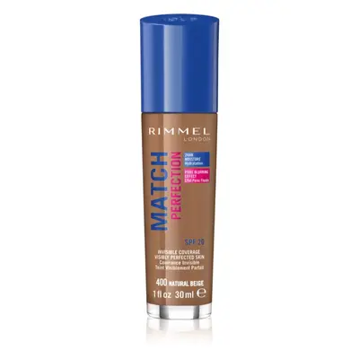 Rimmel Match Perfection folyékony make-up SPF 20 árnyalat 400 Natural Beige 30 ml