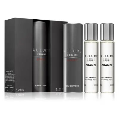 Chanel Allure Homme Sport Eau Extreme Eau de Parfum (1x utántölthető + 2x utántöltő) uraknak 3x2