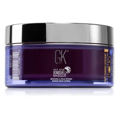 GK Hair Bombshell Masque színező pakolás szőke hajra árnyalat Red Red 200 g