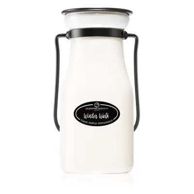 Milkhouse Candle Co. Creamery Winter Walk illatgyertya Milkbottle 227 g