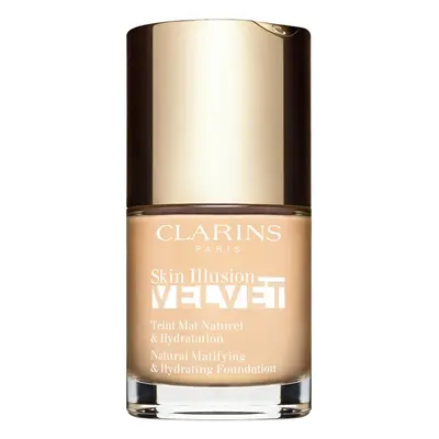 Clarins Skin Illusion Velvet mattító folyékony alapozó tápláló hatással árnyalat 100.3N 30 ml