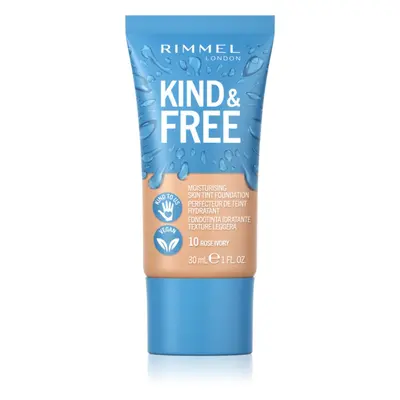 Rimmel Kind & Free könnyű hidratáló alapozó árnyalat 10 Rose Ivory 30 ml