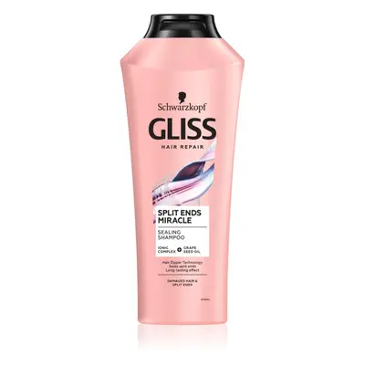 Schwarzkopf Gliss Split Ends Miracle regeneráló sampon a töredezett hajvégekre 400 ml