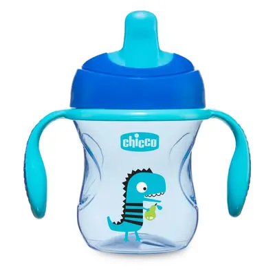 Chicco Train gyakorlóbögre fogantyúval 6m+ Blue 200 ml