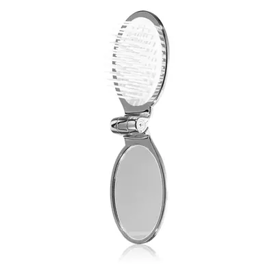 Janeke Chromium Line Folding Hair-Brush with Mirror fésű tükörrel 9,5 x 5,5 x 3,5 cm