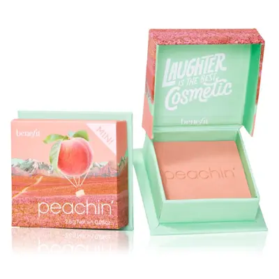 Benefit Peachin' WANDERful World Mini púderes arcpír árnyalat Golden peach 2,5 g