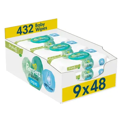 Pampers Harmonie Aqua nedves törlőkendő gyerekeknek 9x48 db