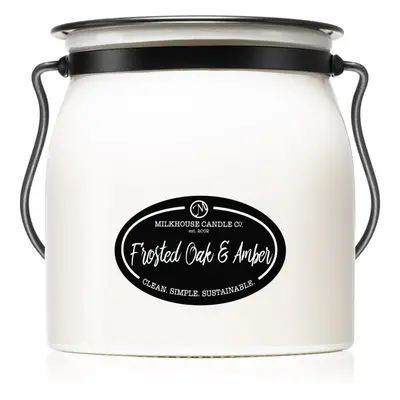 Milkhouse Candle Co. Creamery Frosted Oak & Amber illatgyertya Butter Jar 454 g