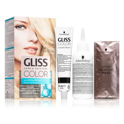 Schwarzkopf Gliss Color tartós hajfesték árnyalat 10-0 Ultra Light Natural Blonde 2x60 ml