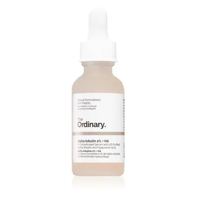 The Ordinary Alpha Arbutin 2% + HA fényesítő hatású arcszérum hialuronsavval 30 ml