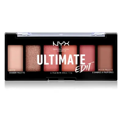 NYX Professional Makeup Ultimate Edit Petite Shadow szemhéjfesték paletta árnyalat 01 Warm Neutr