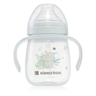 Kikkaboo Savanna Cup with Silicone Spout bögre fogantyúval 6 m+ Blue 240 ml