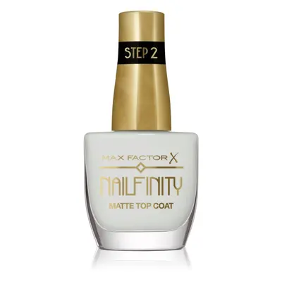 Max Factor Nailfinity Matte Top Coat zselés fedő körömlakk matt hatással árnyalat 101 Velvet Cur