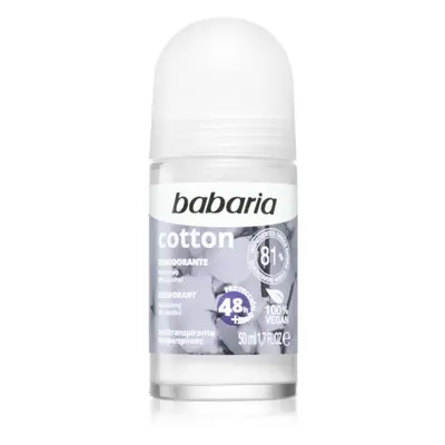 Babaria Deodorant Cotton golyós dezodor roll-on tápláló hatással 50 ml