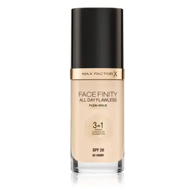 Max Factor Facefinity All Day Flawless tartós alapozó SPF 20 árnyalat 42 Ivory 30 ml