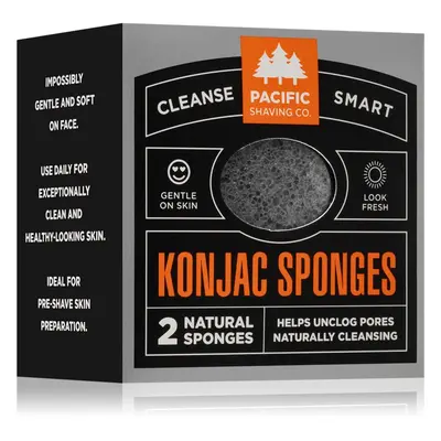 Pacific Shaving Konjac Sponges gyengéd hámlasztó szivacs az arcra 2 db