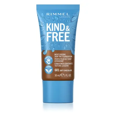 Rimmel Kind & Free könnyű hidratáló alapozó árnyalat 601 Soft Chocolate 30 ml