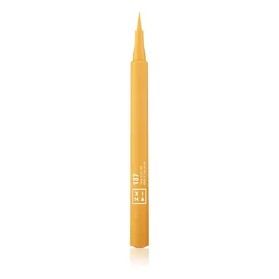 3INA The Color Pen Eyeliner tartós szemfilc árnyalat 137 - Yellow 1 ml