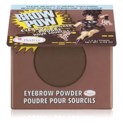 theBalm Browpow® Szemöldökpúder praktikus mágneses tokban árnyalat Dark Brown 1,2 g