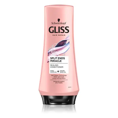 Schwarzkopf Gliss Split Ends Miracle regeneráló kondicionáló a töredezett hajvégekre 200 ml