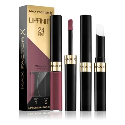 Max Factor Lipfinity Lip Colour hosszan tartó rúzs balzsammal árnyalat 330 Essential Burgundy 4,