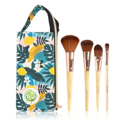 So Eco Natural Travel Brush Set Utazó ecsetkészlet táskával