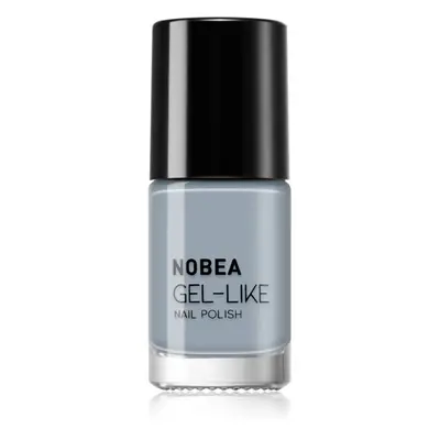 NOBEA Day-to-Day Gel-like Nail Polish körömlakk géles hatással árnyalat Cloudy grey #N10 6 ml