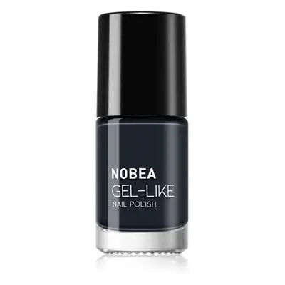 NOBEA Day-to-Day Gel-like Nail Polish körömlakk géles hatással árnyalat Blue depths #N19 6 ml