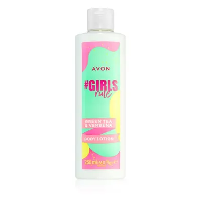 Avon #GirlsRule Green Tea & Verbena frissítő testápoló tej hidratáló hatással 250 ml