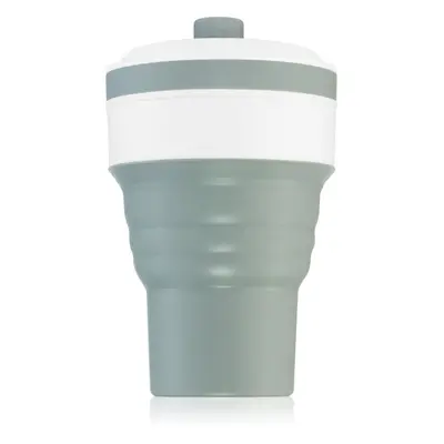 KidPro Collapsible Mug bögre szívószállal Grey 350 ml