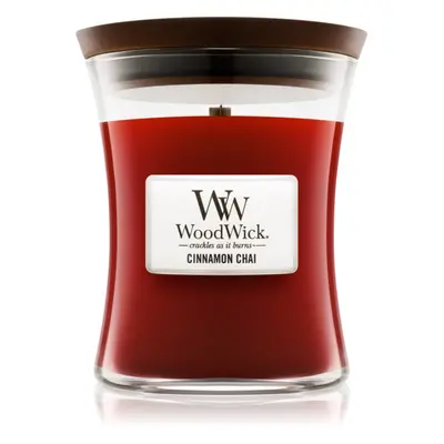 Woodwick Cinnamon Chai illatgyertya fa kanóccal 275 g